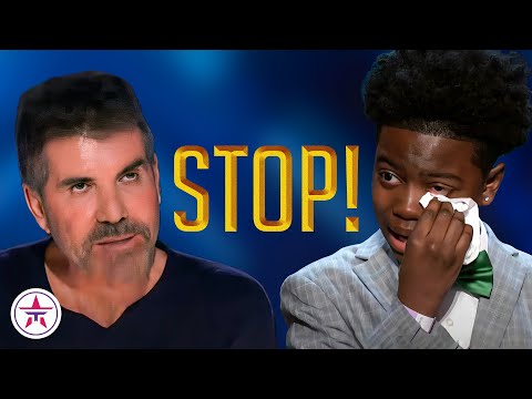 Simon Cowell STOPS 11-Year-Old Boy to Sing AGAIN...But Will He Say Yes?