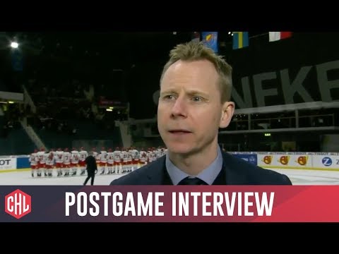 Postgame interviews: Djurgården Stockholm vs Mountfield HK