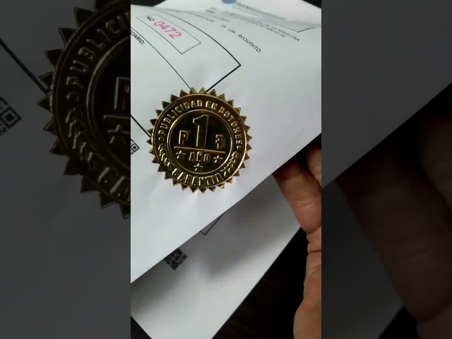 Vídeo relacionado con Peacoblue 100 Piezas Sellos de Certificado de Lámina de Oro Alto secreto Pegatinas Doradas de Sello en Relieve Pegatinas Sobres Autoadhesivo para Caja de Regalo Diario Postal Sobre