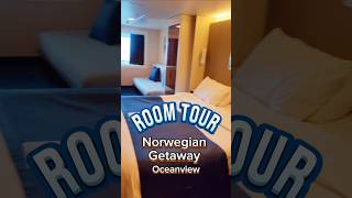 Room Tour 🌊 Norwegian Getaway Oceanview 5178 | NCL Cruise Large window with Bathtub included