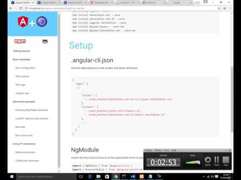 Angular 2 Datatable