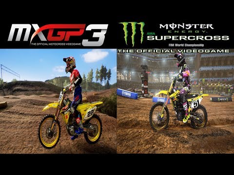 Supercross the Game VS MXGP3 | Graphics/Physics Comparison Gameplay 4K