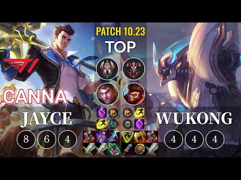 T1 Canna Jayce vs Wukong Top - KR Patch 10.23