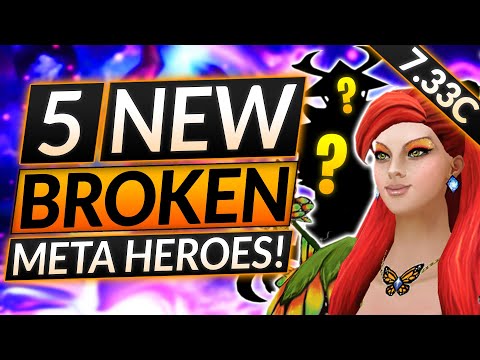 5 BEST HEROES FOR SOLO RANKED - These Core Heroes FARM MMR - Dota 2 Hero Meta Guide