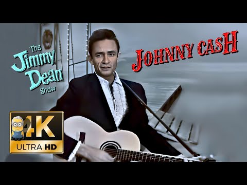 Johnny Cash AI 4K Colorized Enhanced - Ring of Fire (1964)