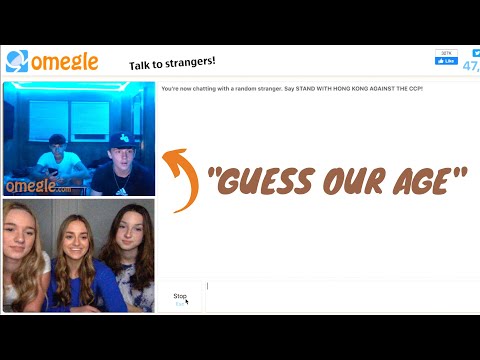 teen girls go on omegle for the first time...
