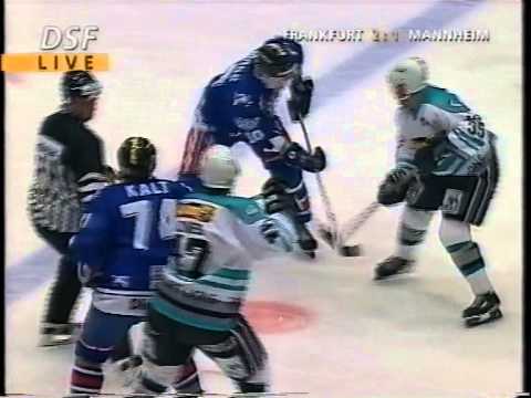 DEL 96-97 #11 Frankfurt-Mannheim 4-3 - alle Tore