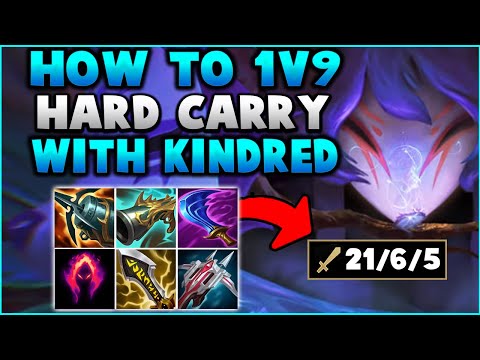 This Is How I Hard Carry Games With Kindred When My Teammates Are Feeding! (1v9 With Kindred)