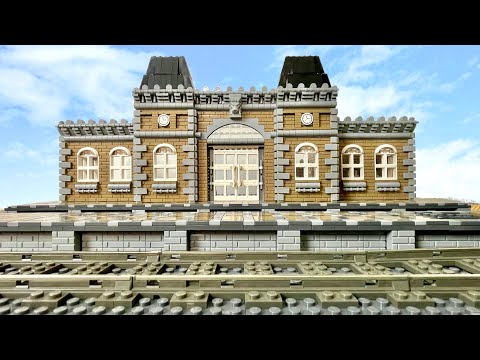 Bau einer Lego Stadt Teil 134. - Hauptbahnhof [5] | Öffentliche Toiletten