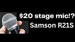 Video thumbnail for $20 XLR Dynamic Mic - Samson R21S Demo / Sound Test by Daniel's Tech World