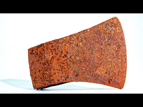 Extremely Rusty Pitted Axe Restoration - Incredible Finish!