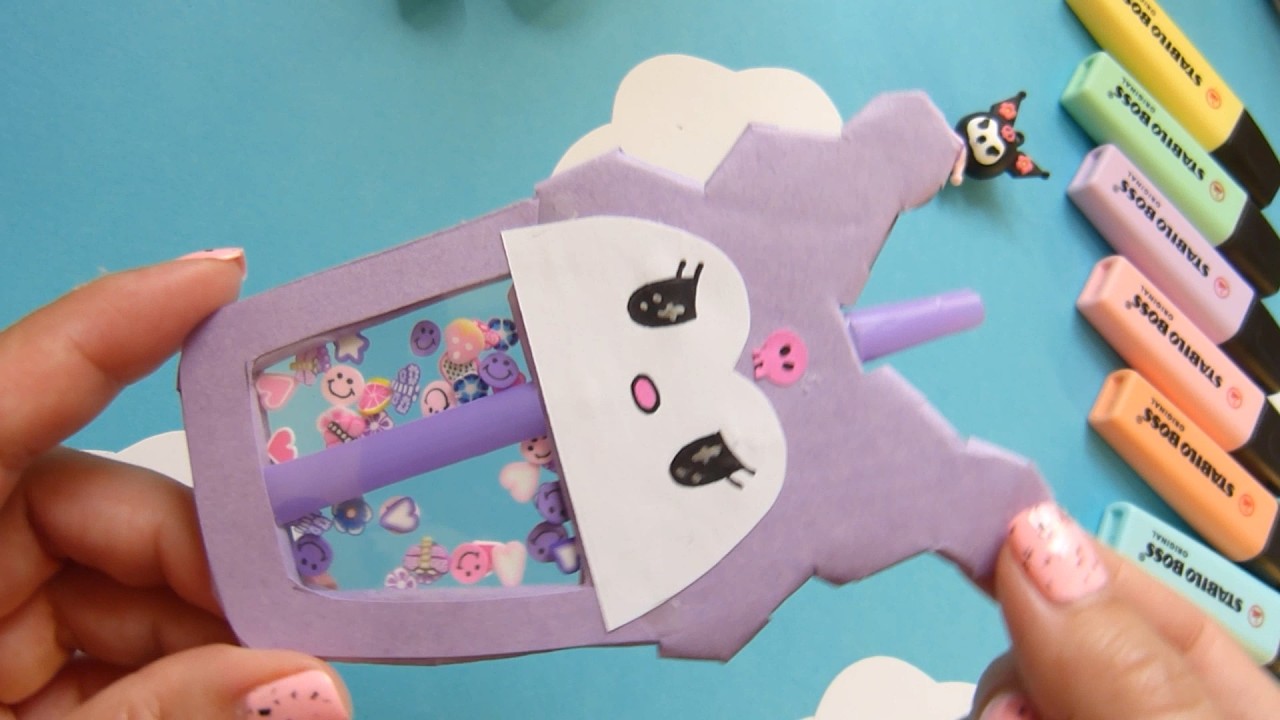 How to make Kuromi Boba tea | DIY Sanrio Boba craft