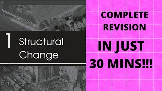 Structural Change Class 12 Sociology Full Revision in 30 mins!!