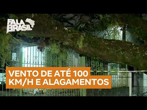 Rio Grande do Sul enfrenta previsão de ventos fortes e chuvas intensas