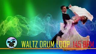WALTZ DRUM LOOP PRACTICE 145 BPM / BACKİNG TRACK METRONOME