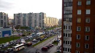 preview picture of video 'Пробка на Косыгина. Traffic jam in St.Petersburg, Russia'