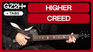 Higher Guitar Tutorial Creed |Chords & Strumming + TAB|