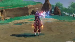 原神　火魔女胡桃　ダメージ確認動画