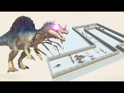 Mutant Spinosaurus Death Run - Animal Revolt Battle Simulator - Last Survivor