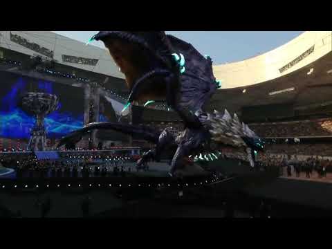 Elder Dragon enters the stadium   Worlds 2017 Grand Final Opening Ceremony