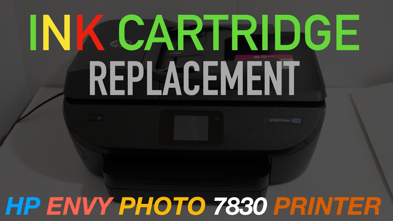 HP Envy Photo 7830 Ink Cartridge Replacement !!