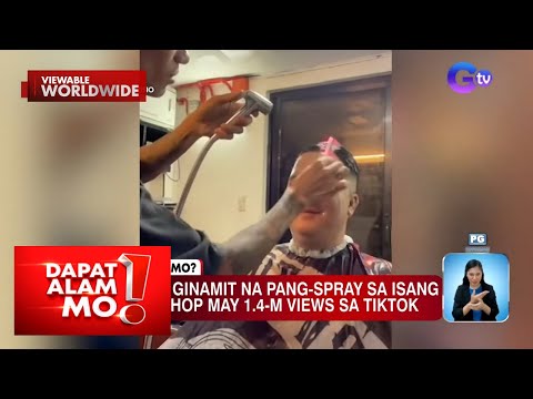 Barbershop, bidet ang gamit na spray sa mga nagpapagupit Dapat Alam Mo!