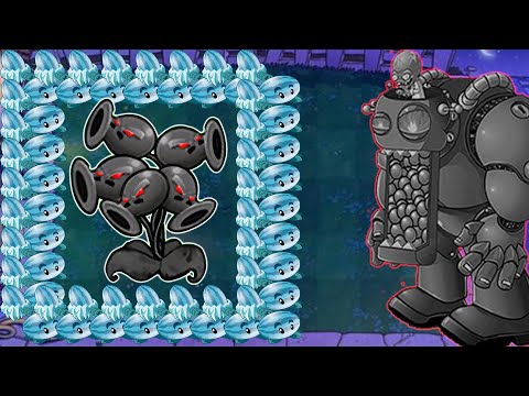 Doom Three Split Pea vs 999 Winter Melon vs Doom Dr.Zomboss Giga | Plants vs Zombies Crumbs mode