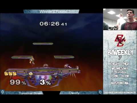 BC Biweekly 7: Winner's Round 3 - Torsional Strain (Fox) vs. Qwerty (Sheik/Peach)