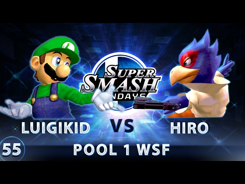 SSS 55 - LuigiKid (Luigi) vs. Hiro (Falco) - SSBM Pool 1 WSF - Smash Melee