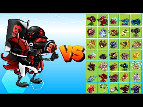 Black Olive Machine Gun General Max Level vs Ultimate Plants Full Buff | pvz fusion 2.7