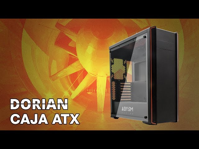 Abysm Gaming Dorian Caja PC Cristal Templado USB 3.0 Negra/Naranja video