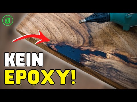 RISSE und ASTLÖCHER im Holz? Nimm kein EPOXY, sondern... ! | Jonas Winkler
