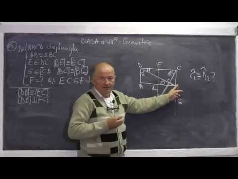 2/2 Lectia 635 - Dreptunghiul Concurenta inaltimilor Mediana relativa la ipotenuza - Tema Clasa 7
