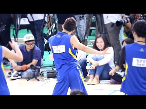 150918 드림팀 동준 - 넘어져 꽁해쪄ㅠㅠ애교춤으로 마무리하고 부끄럼 터진 동주니