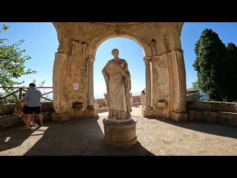 Ravello sound HQ -  Villa Cimbrone Garden walking Viale dell’Immenso and panorama 4K italy (ASMR)