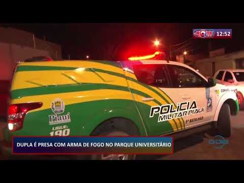 Dupla eÌ presa portando arma de fogo no Parque UniversitaÌrio 22 09 2020