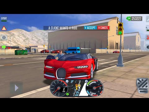 Taxi Sim 2022 Evolution - Bugatti Chiron (1500 HP) - VIP UBER Driver Gameplay - Driving in New York