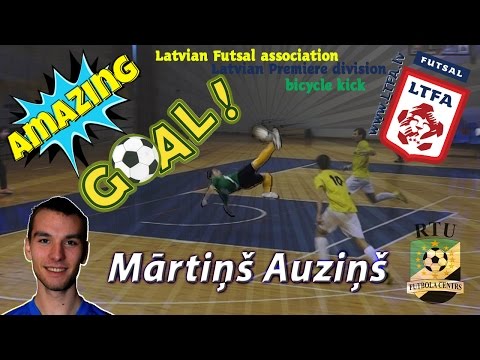 LTFA Latvian Premiere Division amazing bicycle kick goal