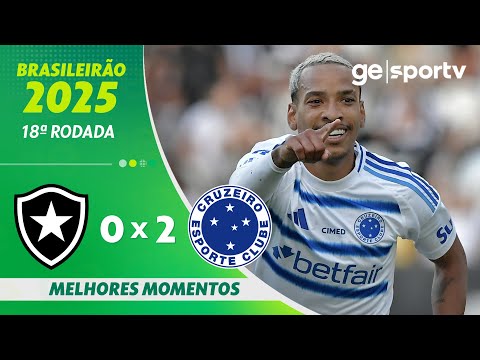 Gols e lances de Botafogo x Cruzeiro