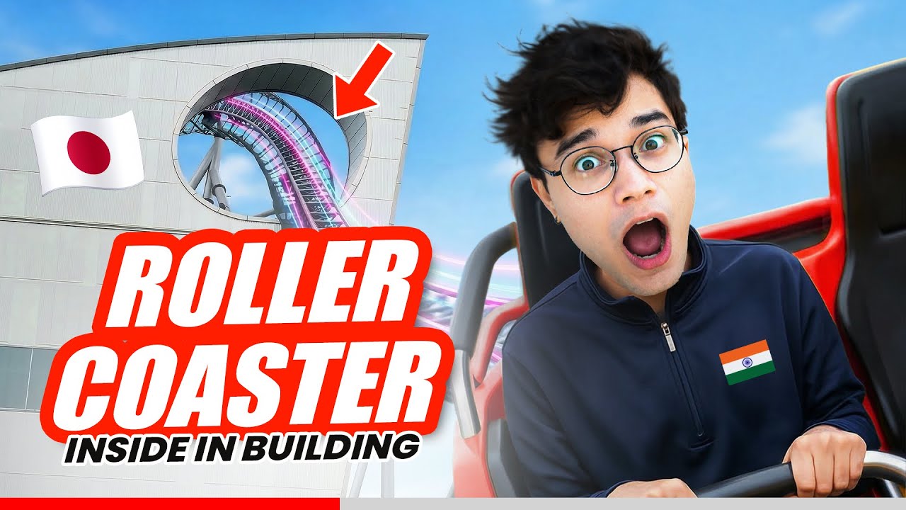 Roller Coaster Inside a Building in Japan!😱🇯🇵