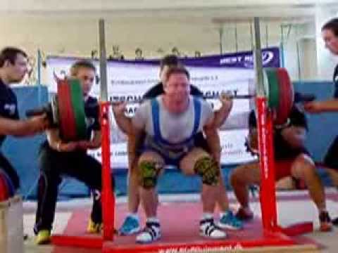 Reiner Heinrich (FSV Sarstedt) 2.V. Kniebeugen 305 kg - Deutsche Meisterschaft der Aktiven 2013