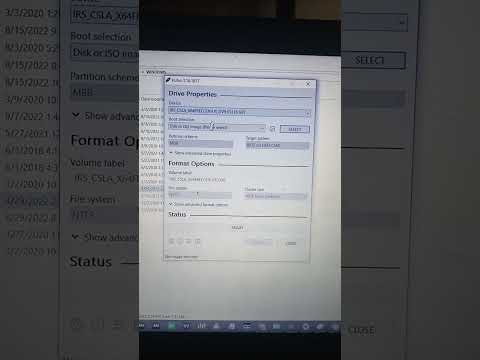 Rufus Bootable Flashdrive Windows7,10