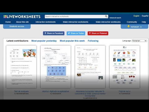 Utilizarea platformei gratuite liveworksheets.com in scopul evaluării online a elevilor