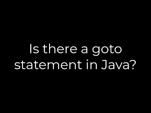 Java Is There A Goto Statement In Java5solution