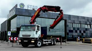Cami&atilde;o plataforma IVECO TRAKKER 310 6x4 Palfinge PK 44002 Crane FlyJib | Imagem 4 - Autoline