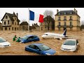 Vor Stunden Var Frankreich Unter Wasser Katastrophale Überschwemmung überflutet Flughafen S