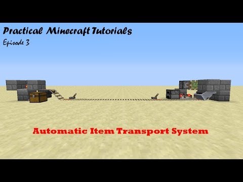 Tutorial: Automatic Item Transport System Minecraft Project