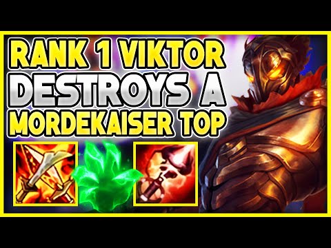 Its just a summoner diff! Rank 1 Viktor Destroys mordekaiser top | Zane Prodigy