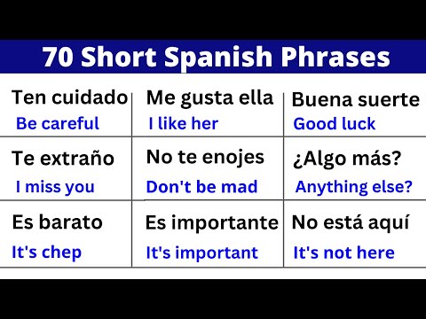70 Super Common Everyday Spanish Phrases