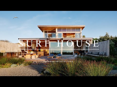 Surf House - Familienhaus am Strand Design verwendet Holz aus der Region